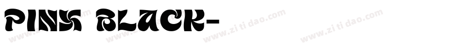 pinx Black字体转换